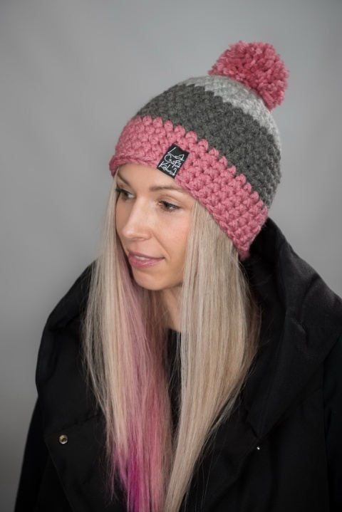 Czapka Shorty Triquence 40 - BRUDNY RÓŻ