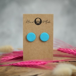 Kolczyki Dots M - turkusowe