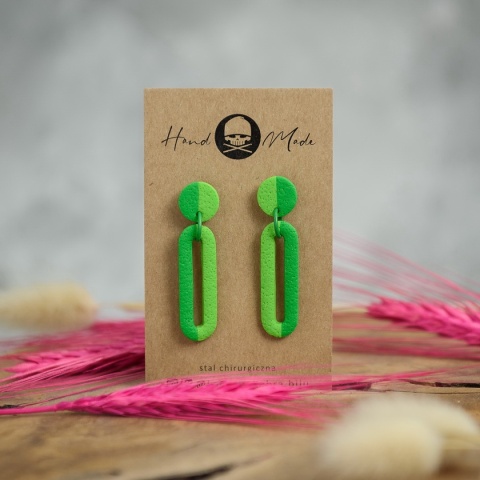 Kolczyki Emma - zielone