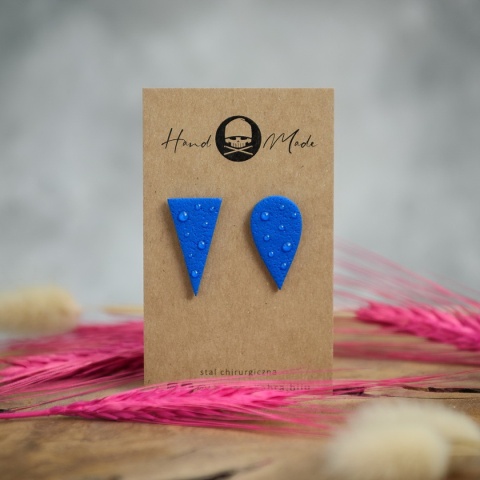 Kolczyki Nie Do Pary - chabrowe