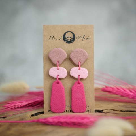 Kolczyki Tamara - różowe