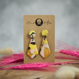 Kolczyki Zuza - czarno-żólte